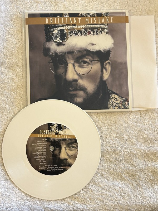 Elvis Costello Mint 45rpm Brilliant Mistake / True Love Ways Open In Art Sleeve