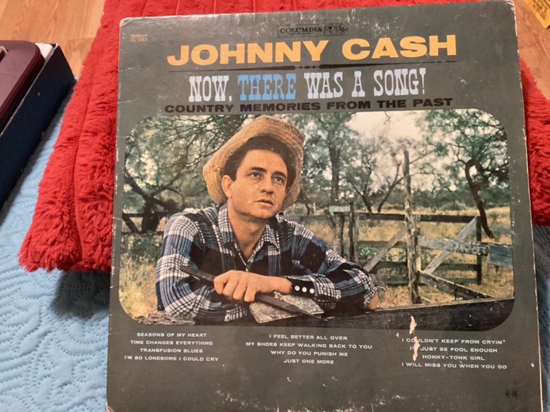 JOHNNY CASH NOW,THERE WAS A SONG! COUNTRY MEMORIES FROM PAST LP 1960/FREE PH