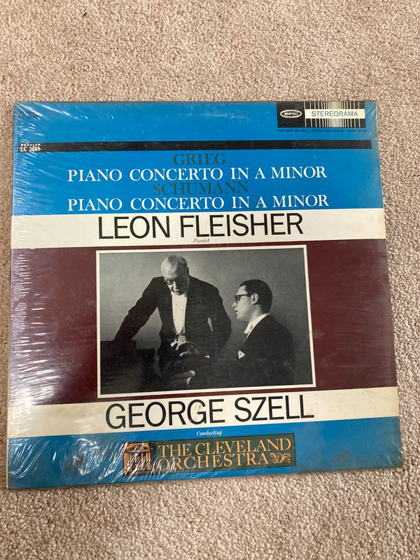 Grieg/ Schumann – PIANO CONCERTOS Fleisher/ Szell STEREO 1960 SEALED MINT