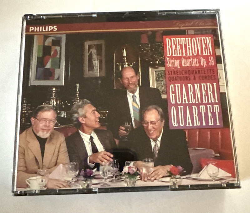 Guarneri Quartet – Beethoven: String Quartets Op. 59 (2 CDs, Philips 1995) DDD