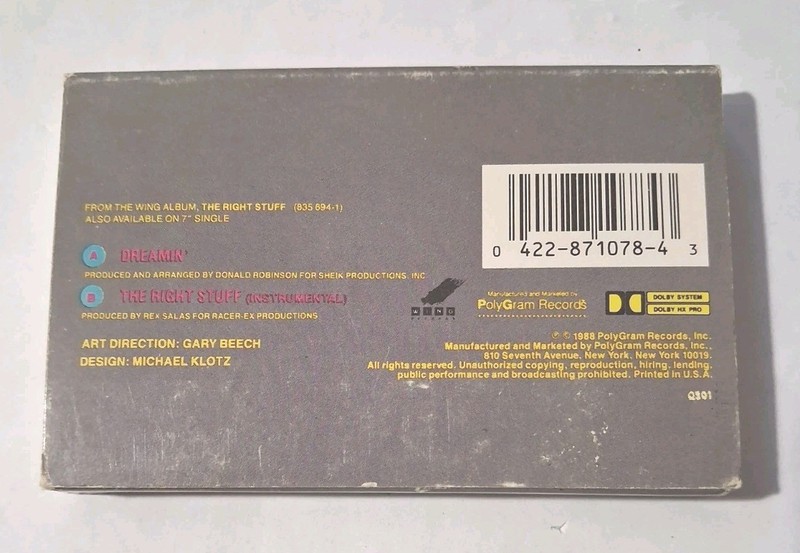 Vanessa Williams - Dreamin' (Cassette Single 1988 Polygram) 871 078-4 gallery