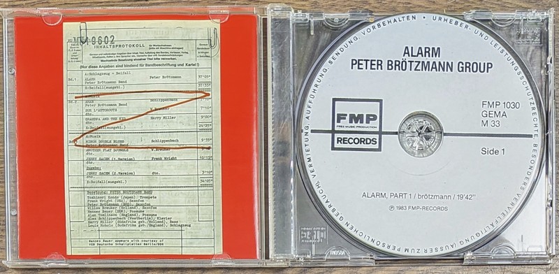 Peter Brotzmann Group - Alarm (CD, Archive FMP Edition, Atavistic) VG gallery