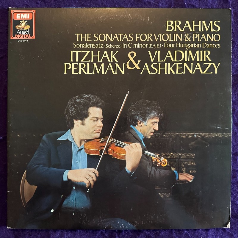 BRAHMS Violin Sonatas PERLMAN ASHKENAZY / DMM CANADA Angel DSB 3952 Digital EX