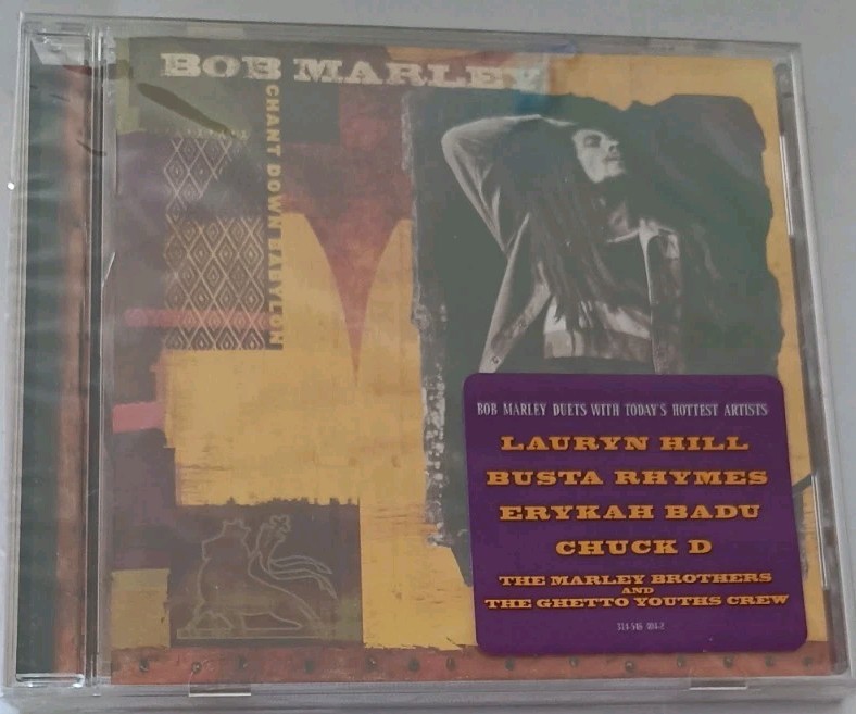 1999 Bob Marley Chant Down Babylon w Hill, Rhymes, Badu, Chuck D CD – Brand New