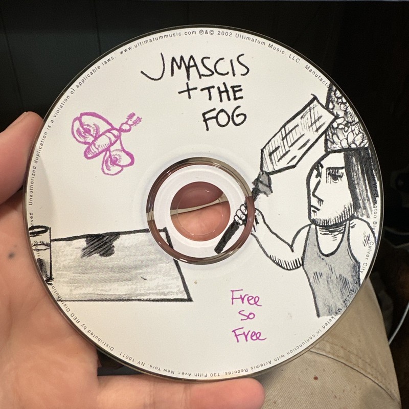 Free So Free 2002 Music CD J Mascis & The Fog Ultimatum Music Disc Only