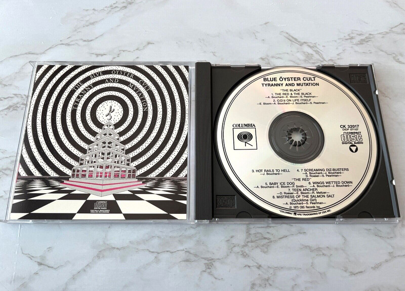 Blue Oyster Cult Tyranny & Mutation CD 1ST USA PRESS! Columbia CK 32017 RARE OOP