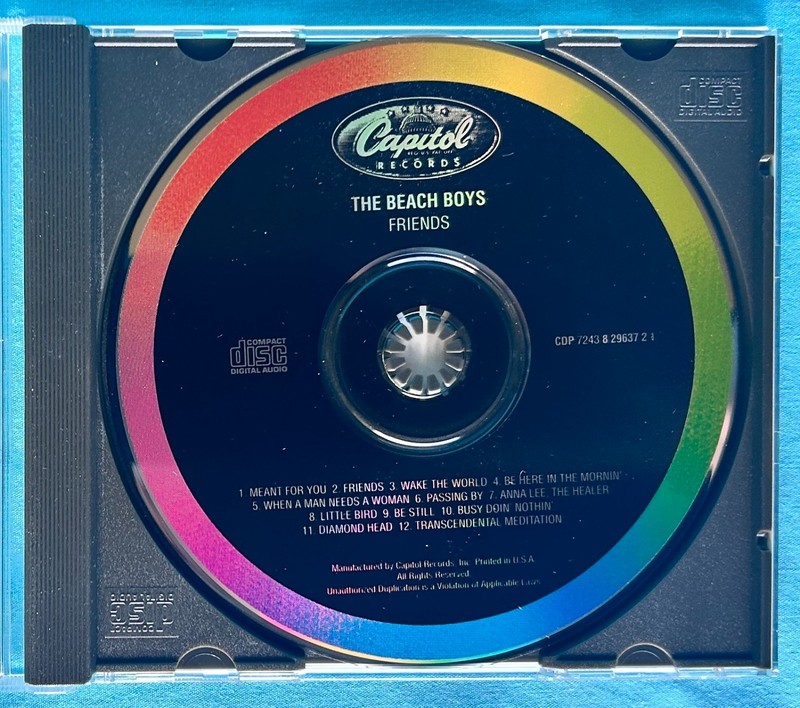 FRIENDS - The Beach Boys - 1994 CD Capitol 7243 8 29637 2 1 - VG/VG/VG gallery