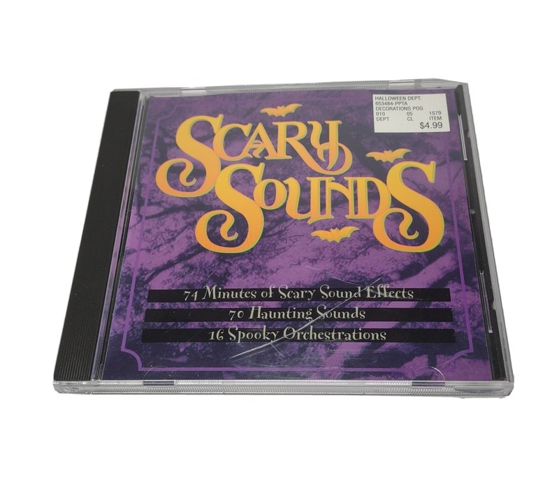 Scary Sounds Audio CD 74 Min of Scary Sound Effects 70 Haunting Sounds Halloween