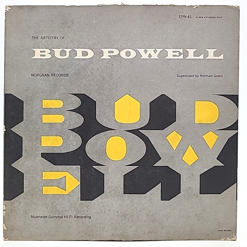 Ultra RARE Bud Powell – The Artistry of Bud Powell 7″ 45rpm EP Vinyl 1954 VG+