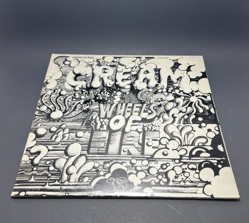 Cream Wheels of Fire 2xLP Vinyl RSO RS-2-3802 Gatefold Double Album Play Tested