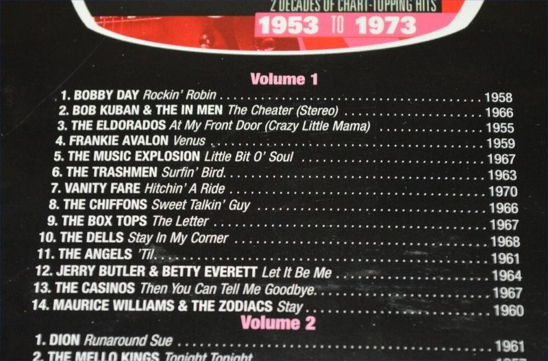 History of Rock: 2 Decades of Chart-Topping Hits 1953 To 1973 CD Set gallery