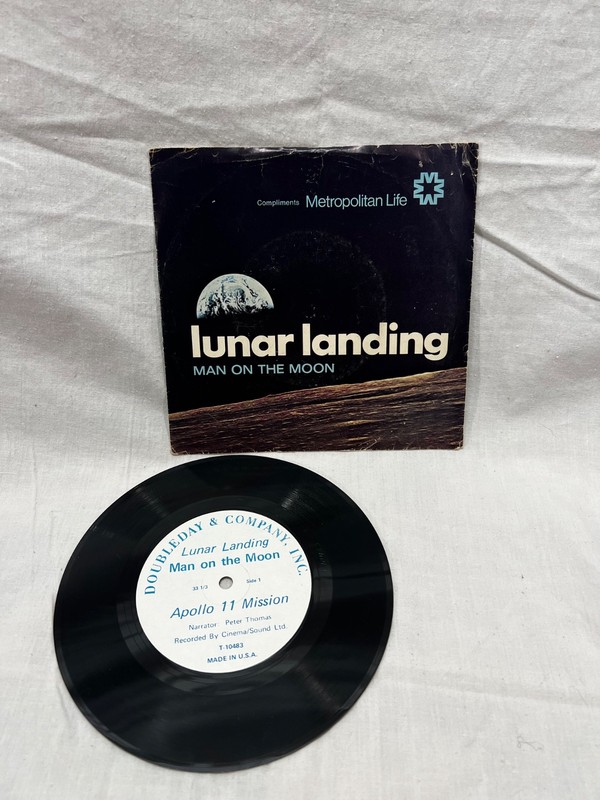 Lunar Landing Man On the Moon -Apollo 11 – 1969 7” 33rpm Doubleday Record
