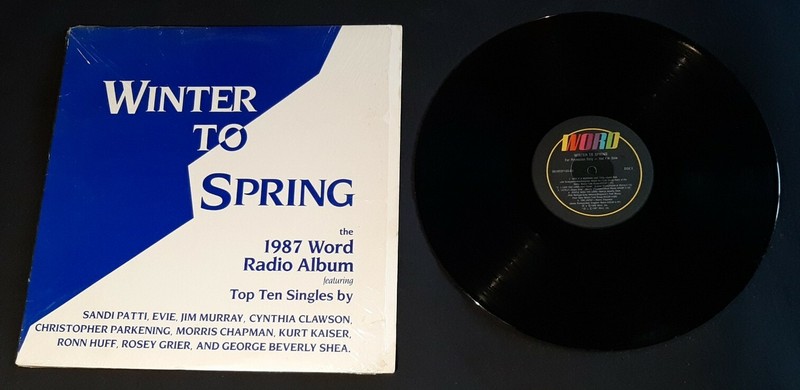 Winter to Spring 1987 Word Radio Album PROMO LP ex shrink Evie, Sandi Patti more