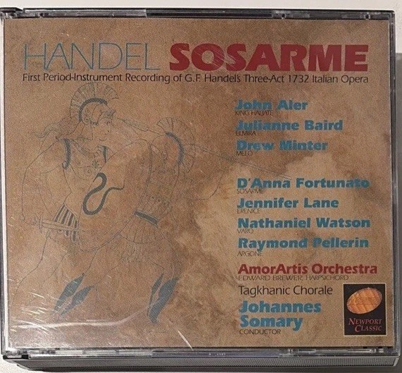 Handel Sosarme Alair Baird Fortunato Witner Somary Lane Amorartis Orcestra 2 CD