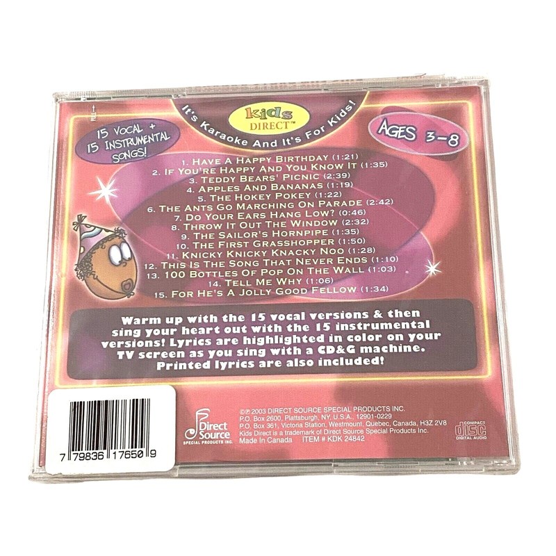 Kids Fun Party Karaoke CD Novelty Funny Humor Birthday Classroom Home gallery