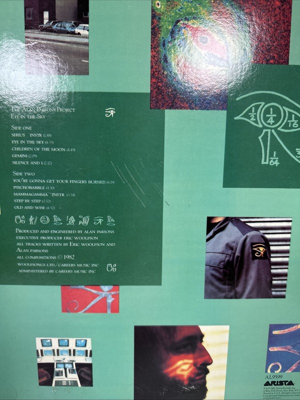 Alan Parsons Project ~ Eye in the Sky (1982) Vinyl LP Record AL 9599 Very Nice gallery