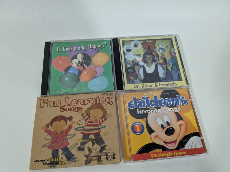 VTG Lot of 4 children music CD’s sing along silly songs animal songs Mickey
