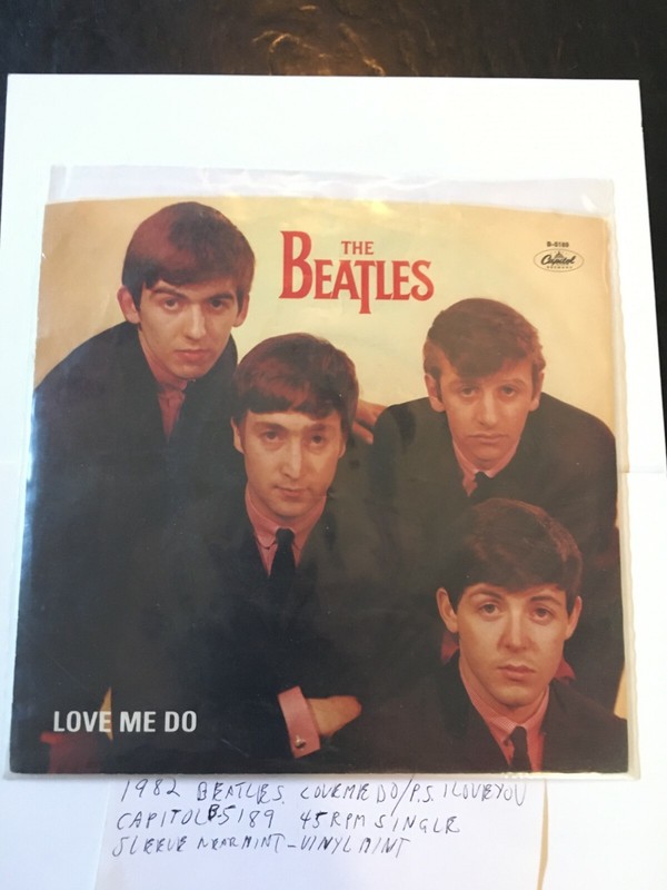 1982 Beatles Capitol – Love Me Do./ P.S.I Love You – 45RPM B-5189 See Photos