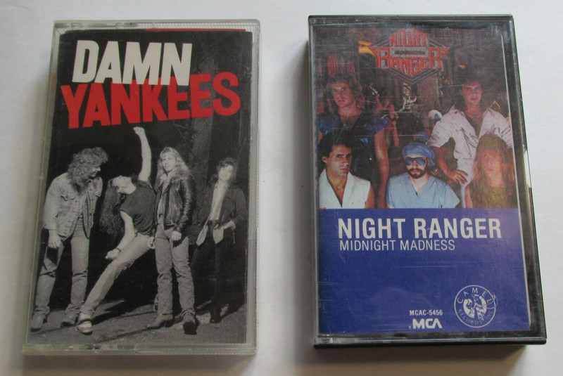 (2) Night Ranger & Damn Yankees Cassette Tapes Jack Blades