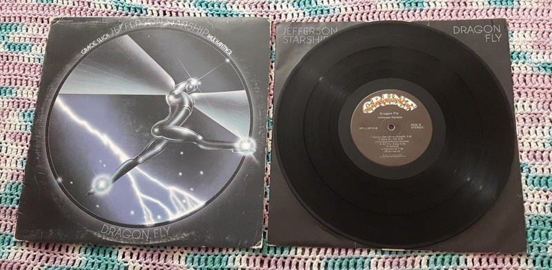 Jefferson Starship LP Dragon Fly 1974 Grunt BFL1-0717 ex with inner sleeve