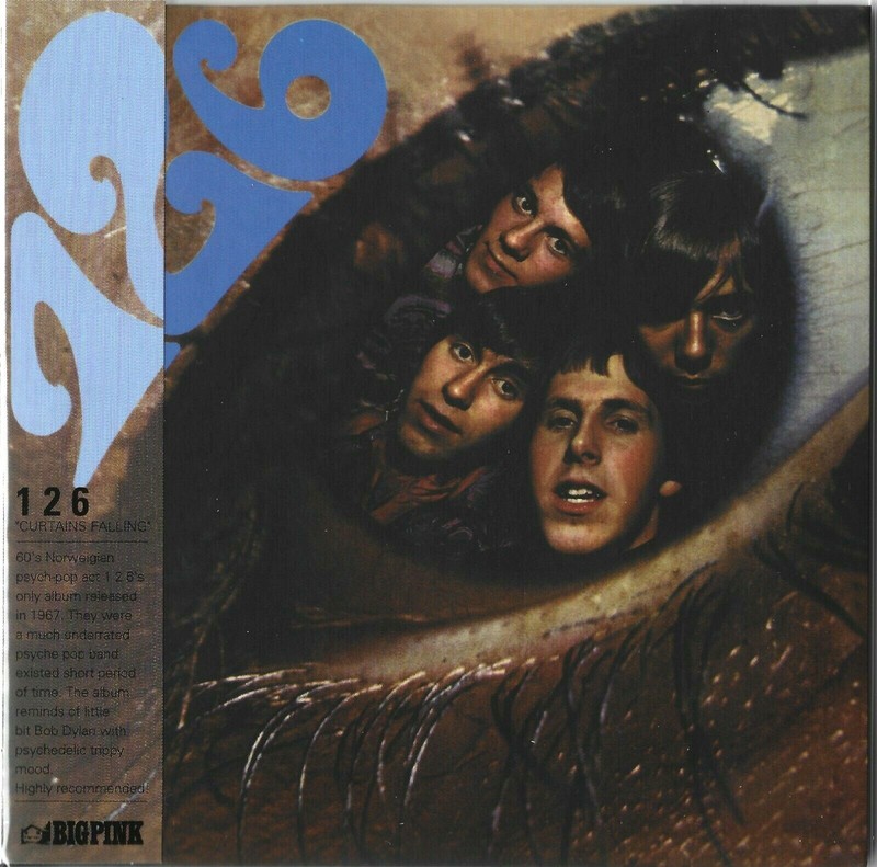 1-2-6 CURTAINS FALLING – MINI-LP CD 1967 Norwegian Rock Band OOP NEW