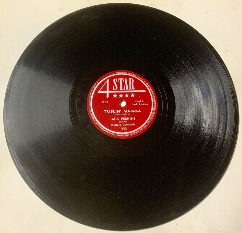Jack Perkins 1949. COUNTRY HONKY TONK 78 Triflin Mama/Weary Blues 4 STAR M- HEAR