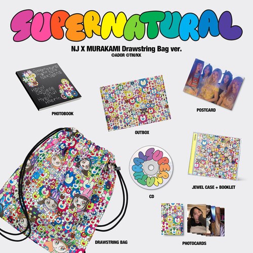 Newjeans – NewJeans ‘Supernatural’ NJ X MURAKAMI (Drawstring Bag ver.) [New CD]