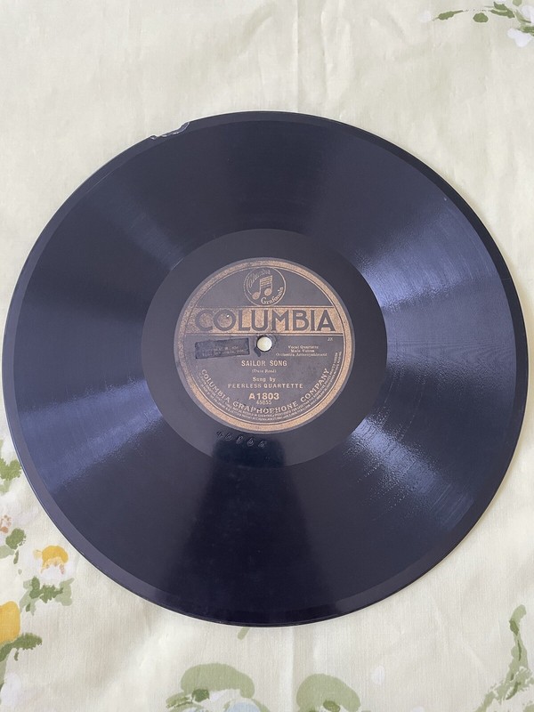 Columbia A1803 - 78rpm Record - David Reed (Sailor Song / The Rube Quartette) gallery