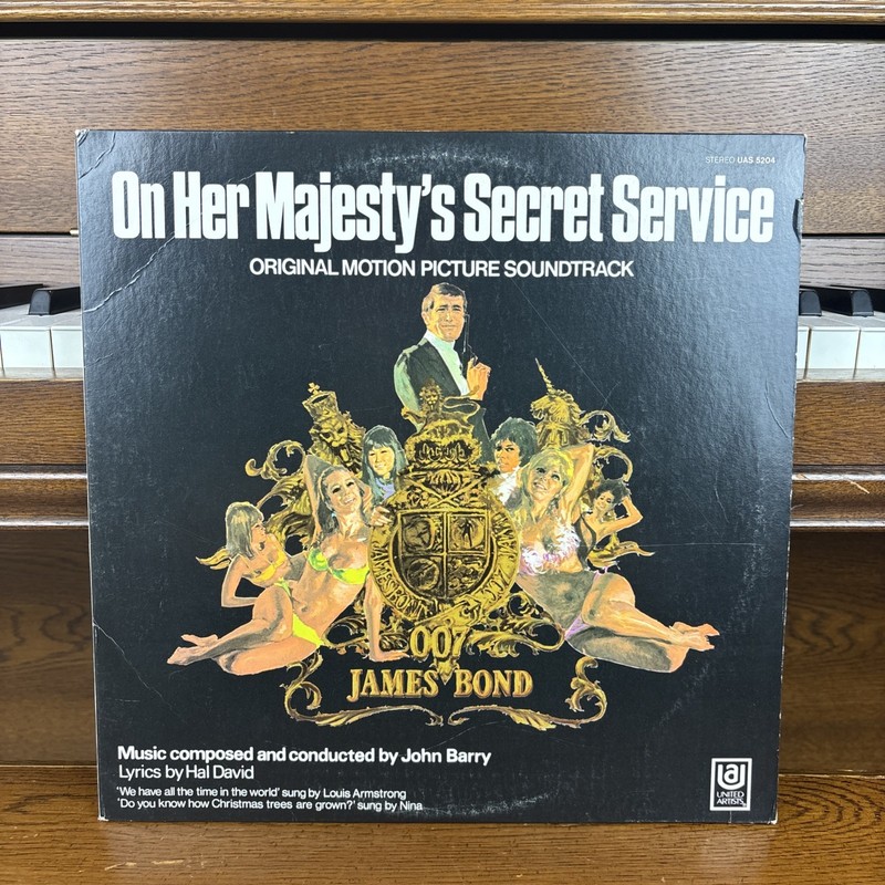 James Bond On Her Majesty’s Secret Service OST 1969 UAS 5204 John Barry LP
