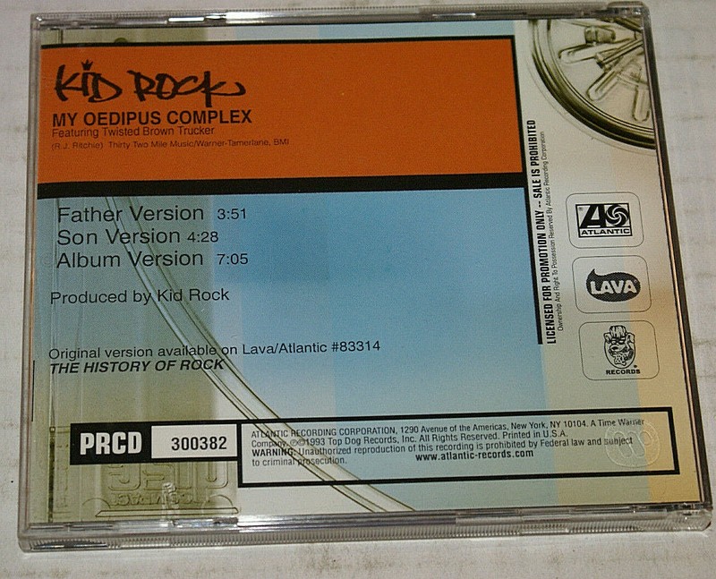 Kid Rock – My Oedipus Complex Promo Only Cd Single (PRCD 300382) Never Used Oop