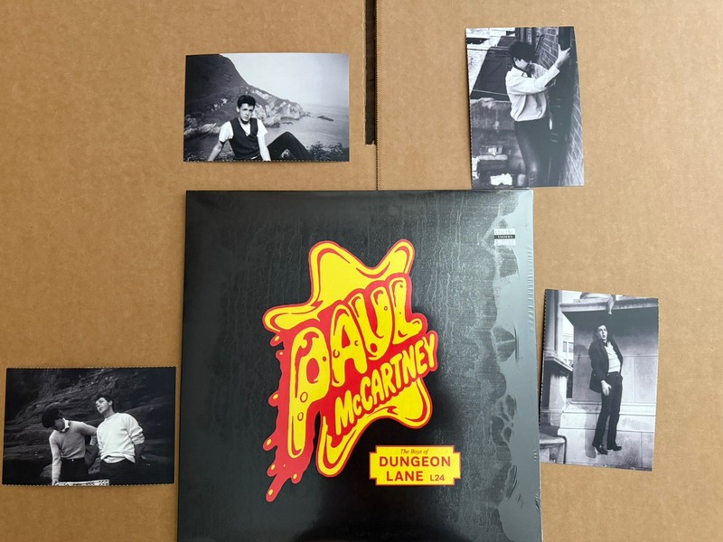 Paul McCartney The Boys of Dungeon Lane-Amoeba Yellow Vinyl +promo post cards