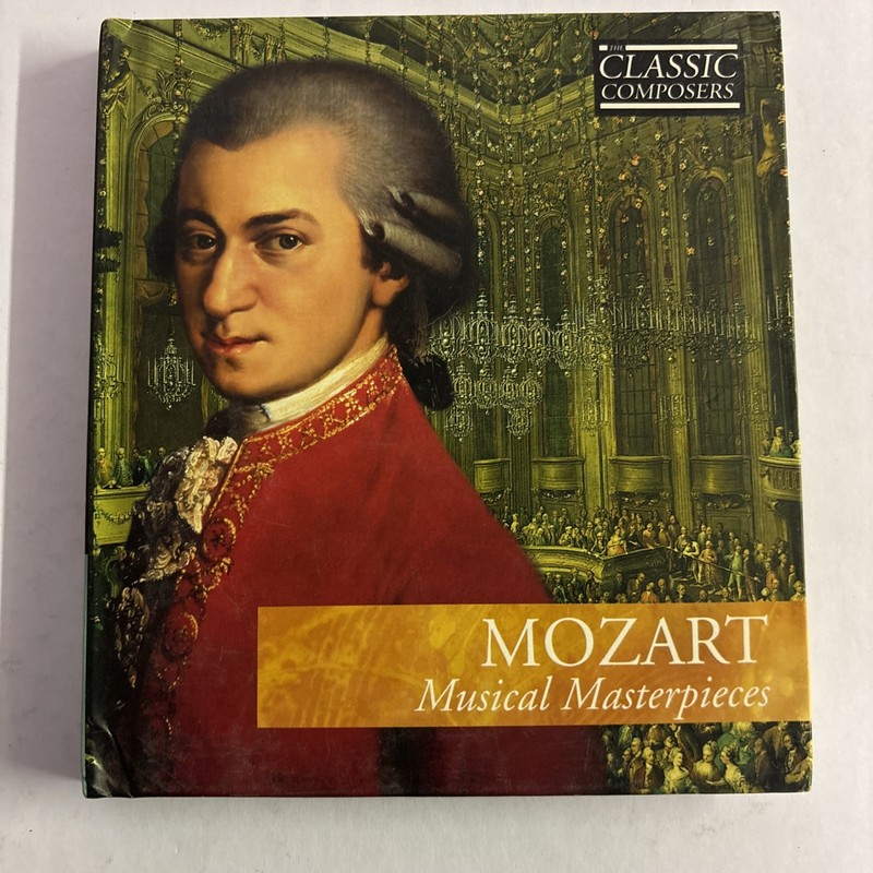 Wolfgang Mozart:Musical Masterpieces 2005 CD/Booklet,Classic Composers,11 Songs