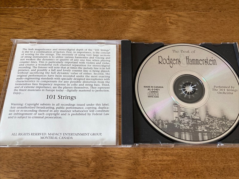 The Best of Rodgers & Hammerstein - 101 Strings - CD gallery