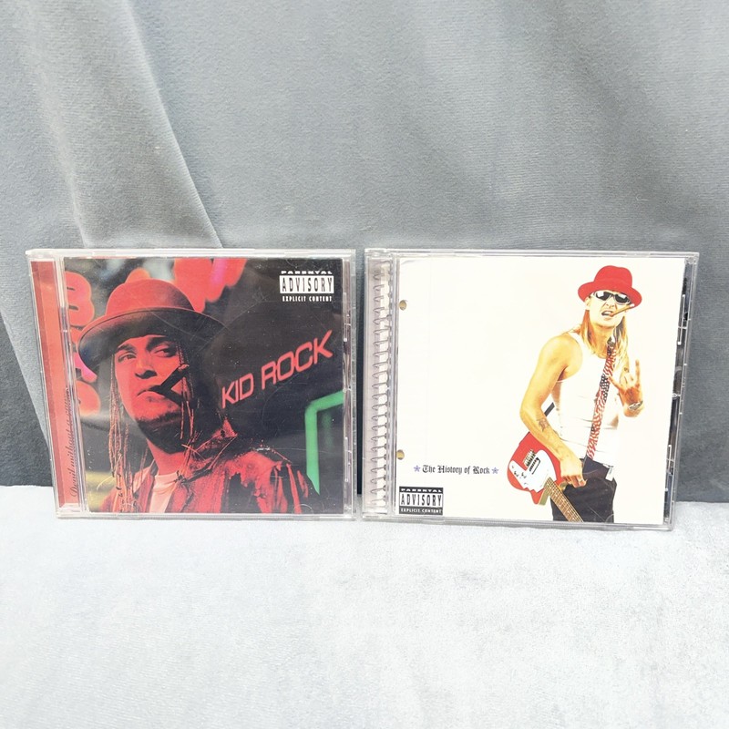 Kid Rock 2 CD Lot Bundle Devil Without a Cause & The History Of Rock Explicit