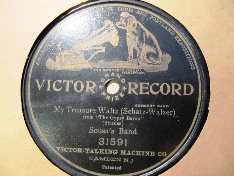 1906 John Philip SOUSA’s BAND STRAUSS My Treasure GYPSY BARON GRAND PRIZE 31591