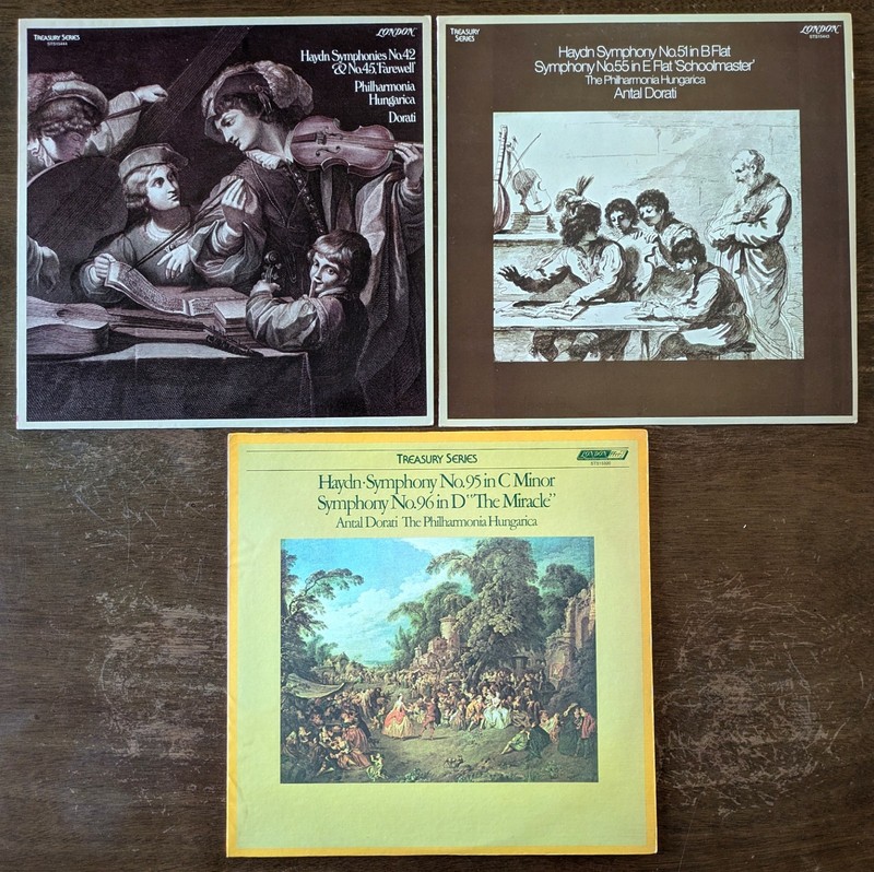 Lot of 3 London Treasury Series Joseph Haydn LPs * VG+ * Vintage Vinyl