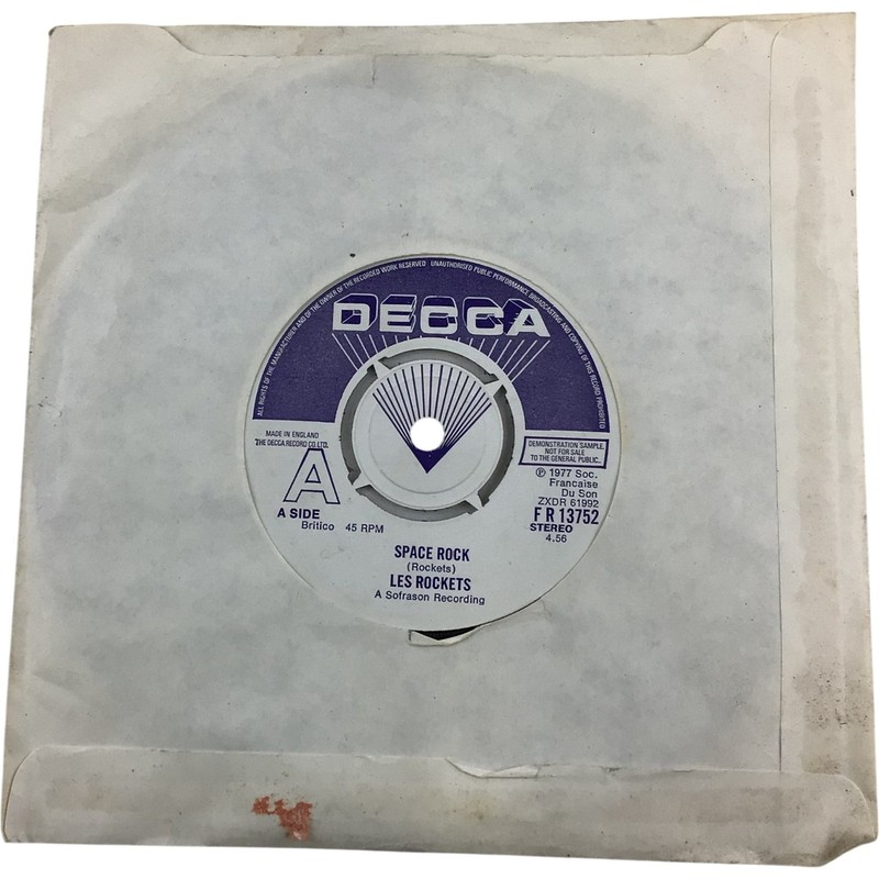 Les Rockets Space Rock 1977 7" Vinyl Record 45 RPM Decca Euro Disco Cosmic Rock