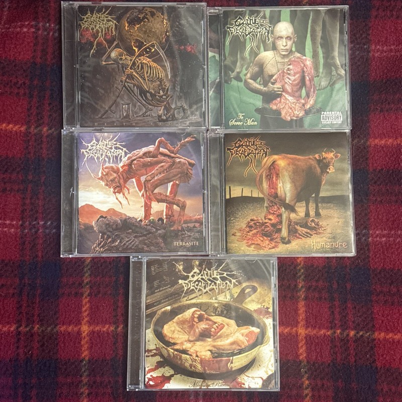 Cattle Decapitation – 5 CD LOT – death metal cd lot