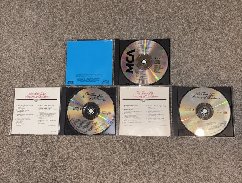 The Time-Life Treasury of Christmas CD Lot Of 3 all time Christmas favorites gallery
