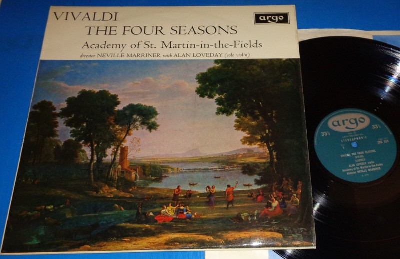 Alan Loveday/Neville Marriner VIVALDI The Four Seasons – Argo ZRG 654 Oval label