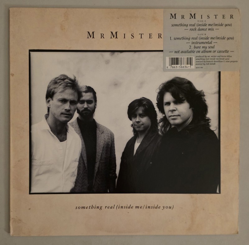 Mr. Mister Something Real B/W Bare My Soul Vinyl Record VG+ MEGA RARE