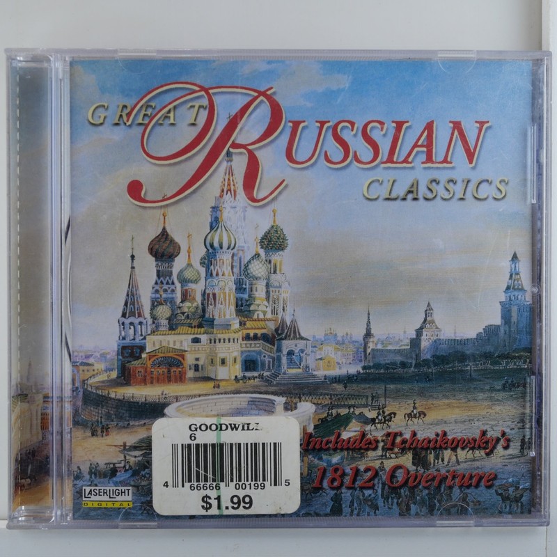 Great Russian Classics CD 1999 Tchaikovsky 1812 Overture Classical LaserLight