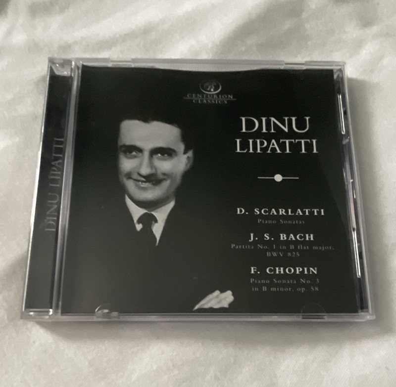 Dinu Lipatti Scarlatti/Bach/Chopin Piano CD Centurion Classics 2004 2107