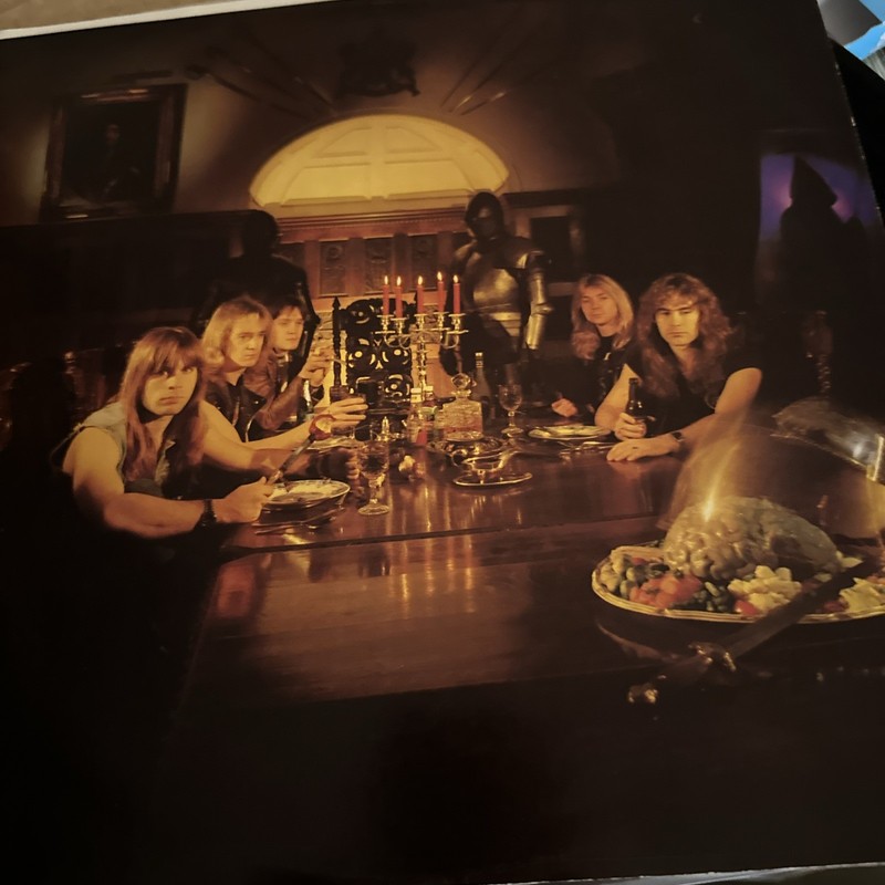 Iron Maiden ‎– Piece Of Mind LP 1983 Capitol ‎VG+/EX [GOLD STAMPED PROMO] gallery