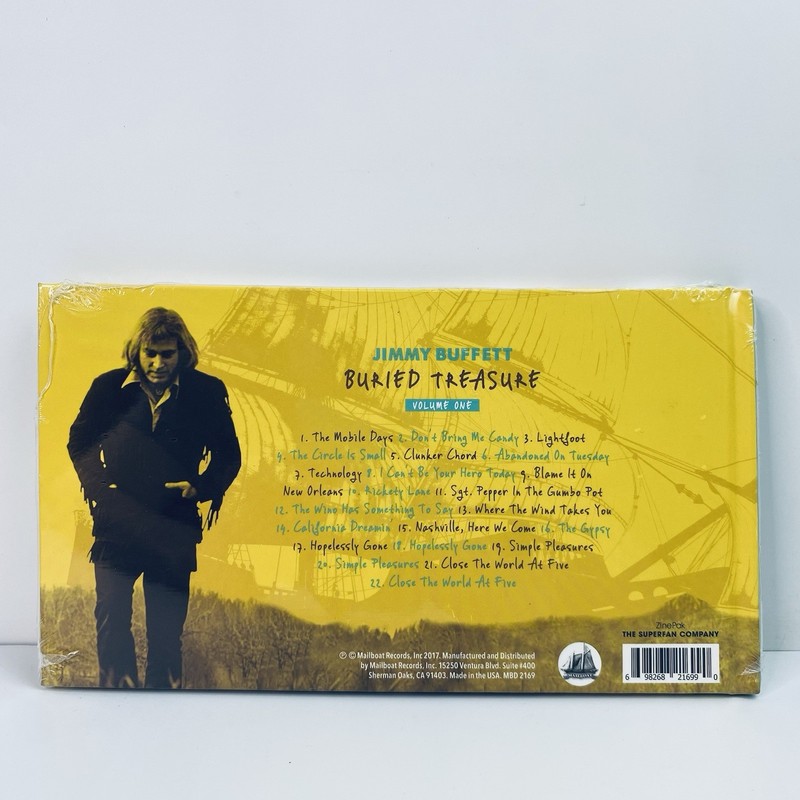 Jimmy Buffett - Buried Treasure Volume 1 (CD & DVD, 2017) Collectors Book *READ gallery