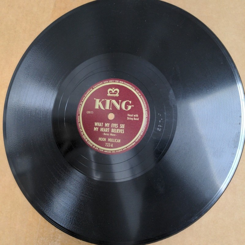Moon Mullican COUNTRY blues bopper 78 What my eyes see my heart believes VG+++
