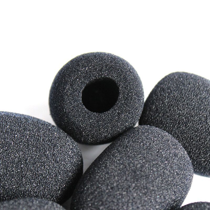 Microphone Sponge Foam Windscreen Cover Headset Foam Cover Cap Mic Cover 10pcs gallery