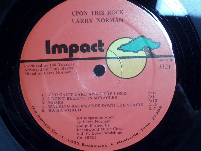 LARRY NORMAN 'upon this rock' '70 impact / nm gallery