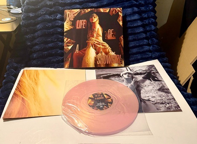 Taylor Swift The Life Of A Showgirl Pink Shimmer Vinyl Opened but Never Played