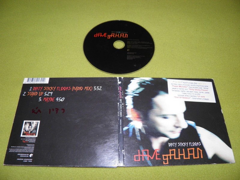 Dave Gahan – Dirty Sticky Floors – RARE Israel Radio Promo CD / Alan Moulder